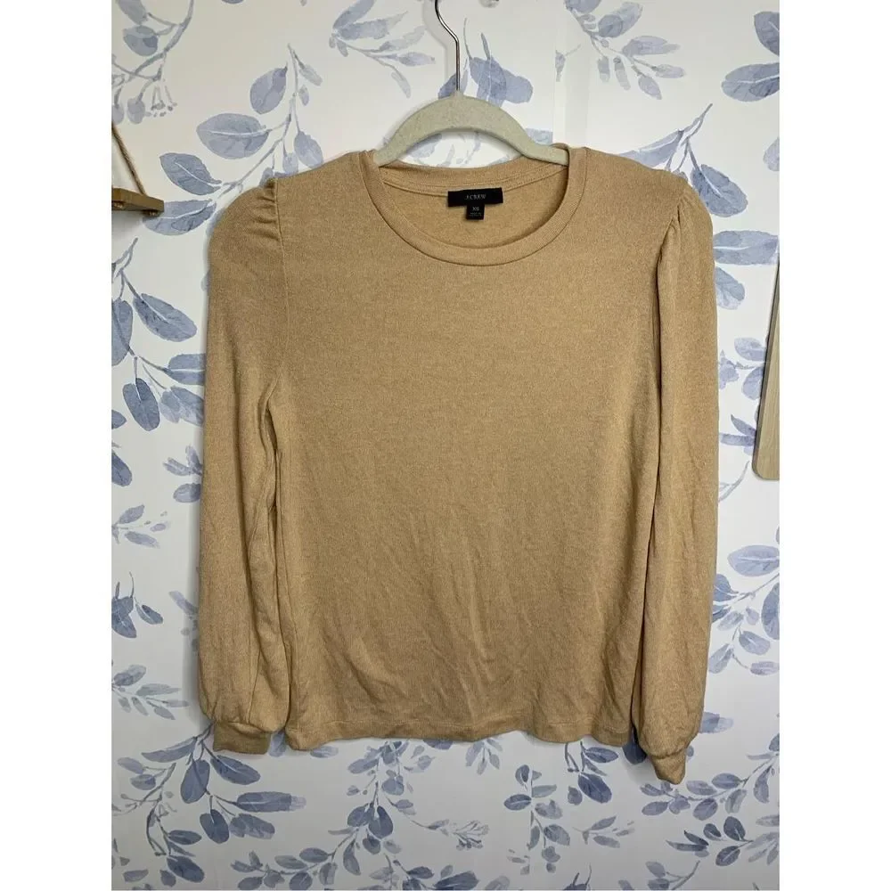 J.Crew Supercozy Puff-Sleeve Pullover Size XS